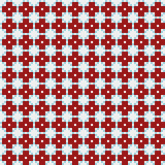 Fototapeta premium Abstract Cross Pattern generative computational art illustration