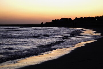 Atardecer en la playa