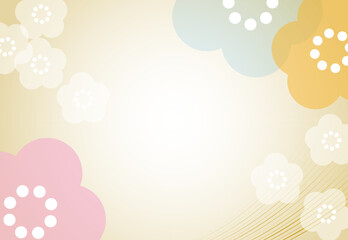 和風のデザインされた桜のイラスト