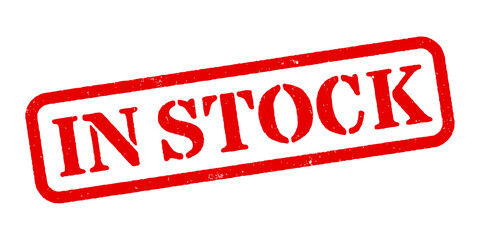 ‘In Stock’ Red Rubber Stamp