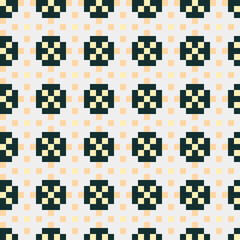 Fototapeta premium Abstract Cross Pattern generative computational art illustration