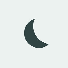 Fototapeta na wymiar Moon vector icon illustration sign