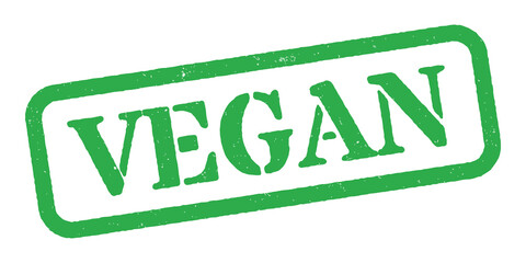 &lsquo;Vegan&rsquo; Green Rubber Stamp