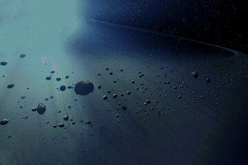 Asteroid in space. Elements of this image furnished by NASA