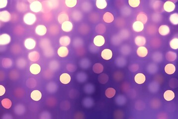 Bokeh lights on purple blur background for festive design.