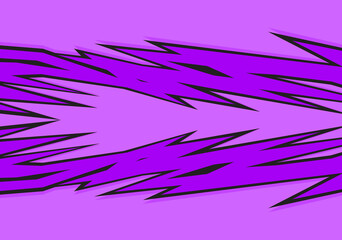 Abstract purple background with spikes and zigzag line pattern and with some copy space area