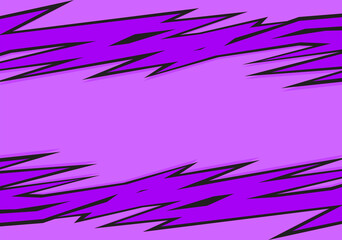 Abstract purple background with spikes and zigzag line pattern and with some copy space area