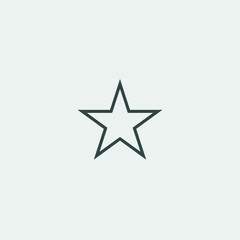 Obraz premium Star vector icon illustration sign