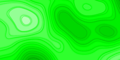 Abstract green background with waves . Similar design in illustration with Colored layered vector hole 3d illustration. Vector design layout for business presentations, flyers with papercut background