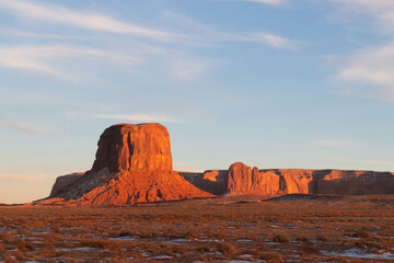 Beautiful Monument Valley landscape at sunset, Utah