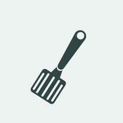 Spatula vector icon illustration sign