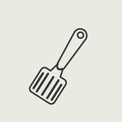 Spatula vector icon illustration sign