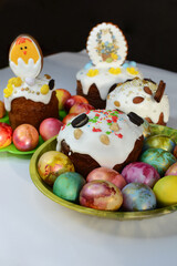 Easter. Easter cakes and eggs