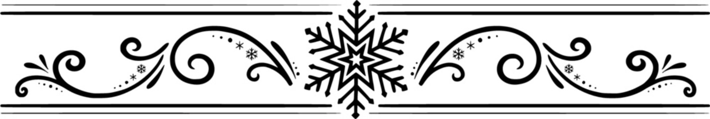 Weihnachtsornament mit Schneeflocke