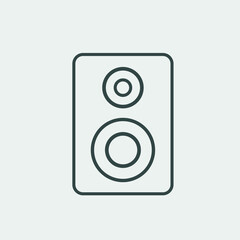 Speaker vector icon illustration sign