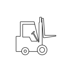 Forklift icon isolated on white background. Transport symbol modern, simple, vector, icon for website design, mobile app, ui. Vector Illustration