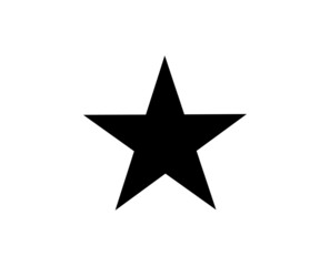 black and white star icon