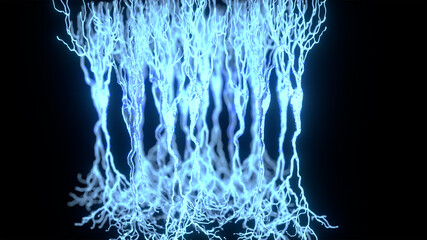 3D Rendering of Pyramidal Neurons - obrazy, fototapety, plakaty