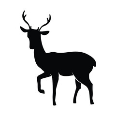 Deer silhouette vector illustration
