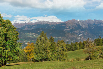 beautiful mountain landscape of Piedmont region