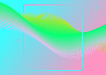 abstract background wave line smooth curve for background illustration vector