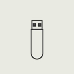 Memory stick vector icon illustration sign