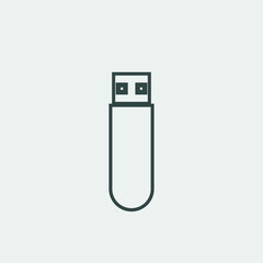 Memory stick vector icon illustration sign