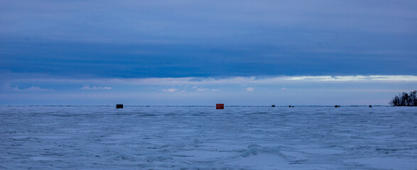 Great Lakes Whitefish Ice fishing 