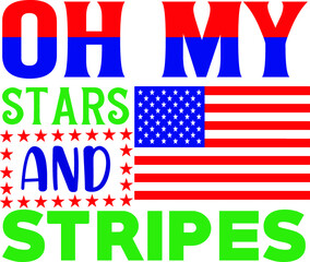 oh my stars and stripes 4th of July cut file Bundle, July 4th SVG, United Stated Independence Day cut file quotes, Cut Files for Cutting Machines like Cricut and Silhouette
