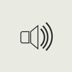 Volume vector icon illustration sign