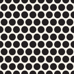 Vector seamless pattern. Repeating geometric abstract elements. Stylish monochrome background design.