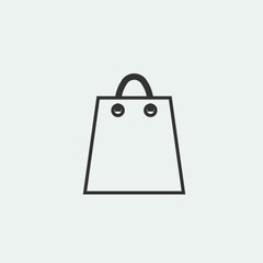 Store bag vector icon illustration sign