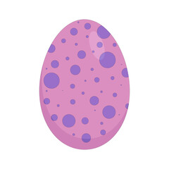 easter egg pink with purple peas