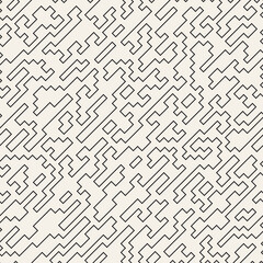 Vector seamless pattern. Repeating geometric abstract elements. Stylish monochrome background design.