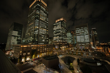Fototapeta premium 東京駅の夜景