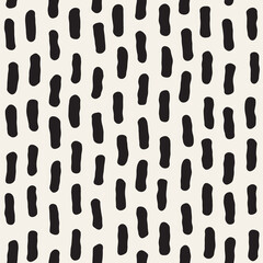 Vector seamless pattern. Repeating geometric abstract elements. Stylish monochrome background design.