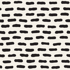 Vector seamless pattern. Repeating geometric abstract elements. Stylish monochrome background design.