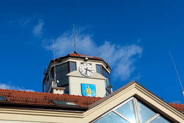 Town hall building in Serock town, Poland
