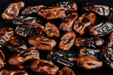 Background of many dried dates