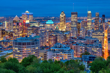 Montreal Skyline from Moont Royal