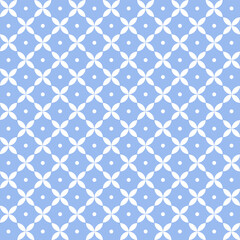 Fototapeta premium Abstract seamless geometric blue pattern.