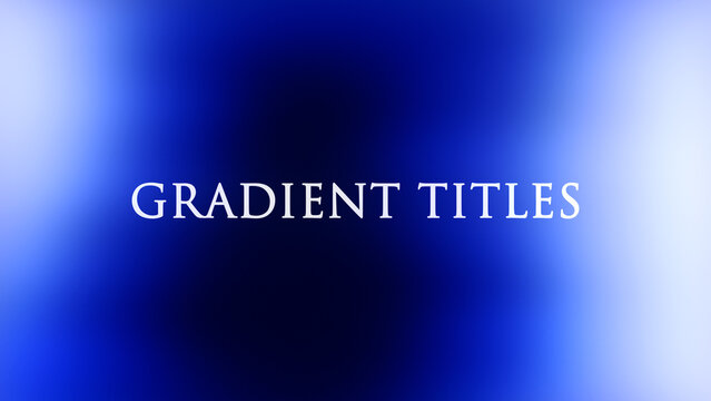 Visual Abstract Gradient Titles