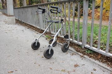 rollator as a walking aid