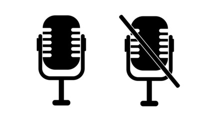 Microphone vector icon design. Voice message, recording icon