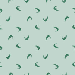 Cute crocodiles seamless pattern.Funny animals background.