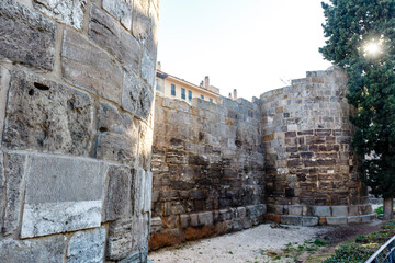 Roman Walls of Zaragoza, Aragon, Spain, Europe