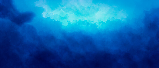 Blue color abstract watercolor background