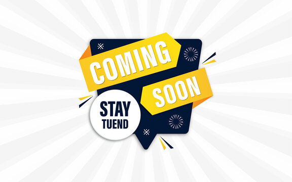 Coming soon banner design with editable text effect