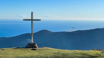 cross of a sanctuary in Liguria