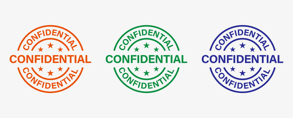 Confidential top secret stamp